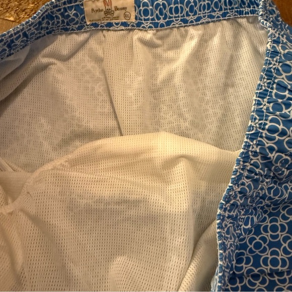 Psycho Bunny Blue Patterned Men's Swim Shorts - Picture 6 of 8